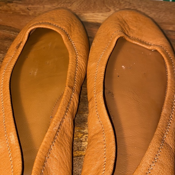 Tory Burch Eddie Tan Leather Ballet Flats Women’s 7.5 M - Picture 8 of 10